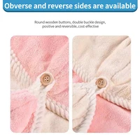 1pcs Women Hair Drying Hat Microfiber Quick-dry Hair Towel Cap Hat Bath Hat Solid Towel Cap Super Absorption Turban Bath Cap 2