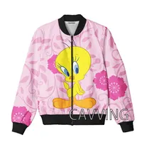 CAVVING 3D Printed  Cartoon Bird  Zipper Bomber Jackets Men Overcoat Mens Coat Zip Up Jackets for Women/Men 2