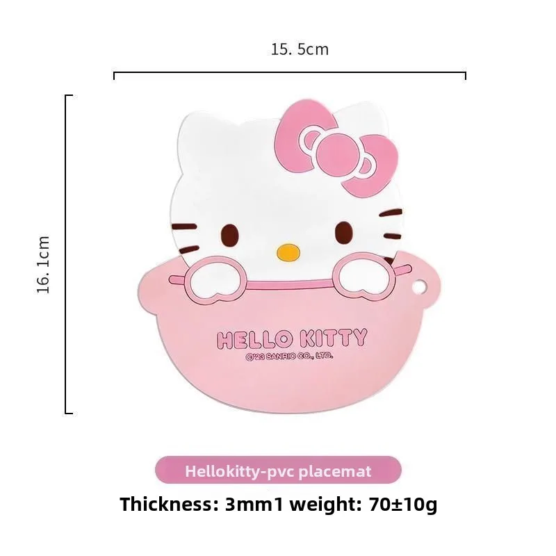 Charming Kawaii Pink Rabbit Silicone Heat-Resistant Kitchen Mat - Cute Cartoon Print, Non-Slip Decorative Gift