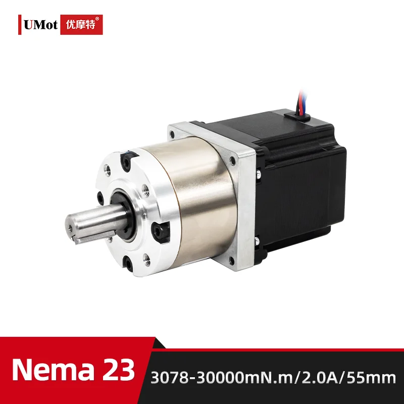 

57/60mm Size Nema 23 24 Stepper Gear Motor Gearbox Geared Stepper Motor With Gear Reducer Planetary Gearbox