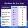 Drop shipping Mouth Tape for Sleep Anti Snoring Mouth Strips Allergenic Medical Grade Nose Breathing Strips Reduce Mouth Dryness 5
