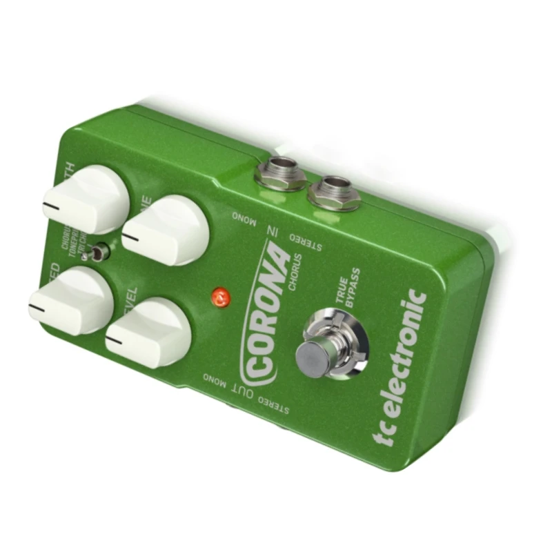 TC Electronic CORONA CHORUS 고품질 톤프린트 지원 코러스 페달(내장 코러스 2개, 톤 조정 컨트롤 포함)