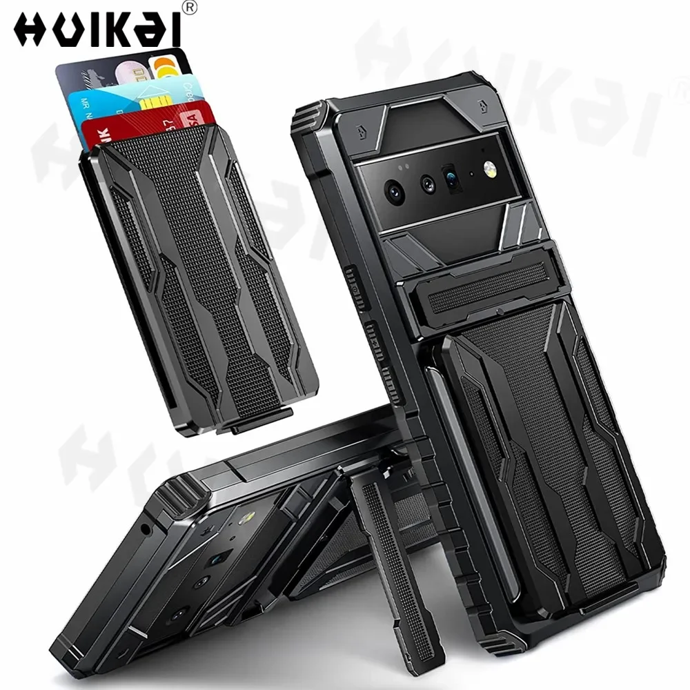 Custodia A Portafoglio Per Carte Per Google Pixel 8 Pro Google Pixel 6A Google Pixel 6 Cover Posteriore In Silicone Per Paraurti Staccabile Antiurto