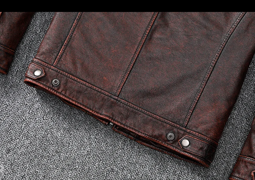 2023New Natural Calfskin Leather Jacket Men Genuine Leather Moto Jacket Autumn Short Classic Business Leisure Corium Coat