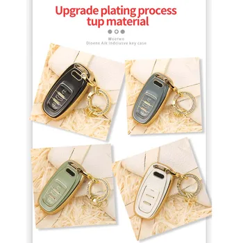 Cover chiate/telecomando per Audi A1 A3 A6l A4L A8l A5 Q5 Q7 portachiavi anello Shell telecomando Smart Protect accessori Auto intelligenti 7 Cover chiate/telecomando per Audi A1 A3 A6l A4L A8l A5 Q5 Q7 portachiavi anello Shell telecomando Smart Protect accessori Auto intelligenti - Custodia protettiva per chiave in TPU per Audi A1 A3 A6l A4L A8l A5 Q5