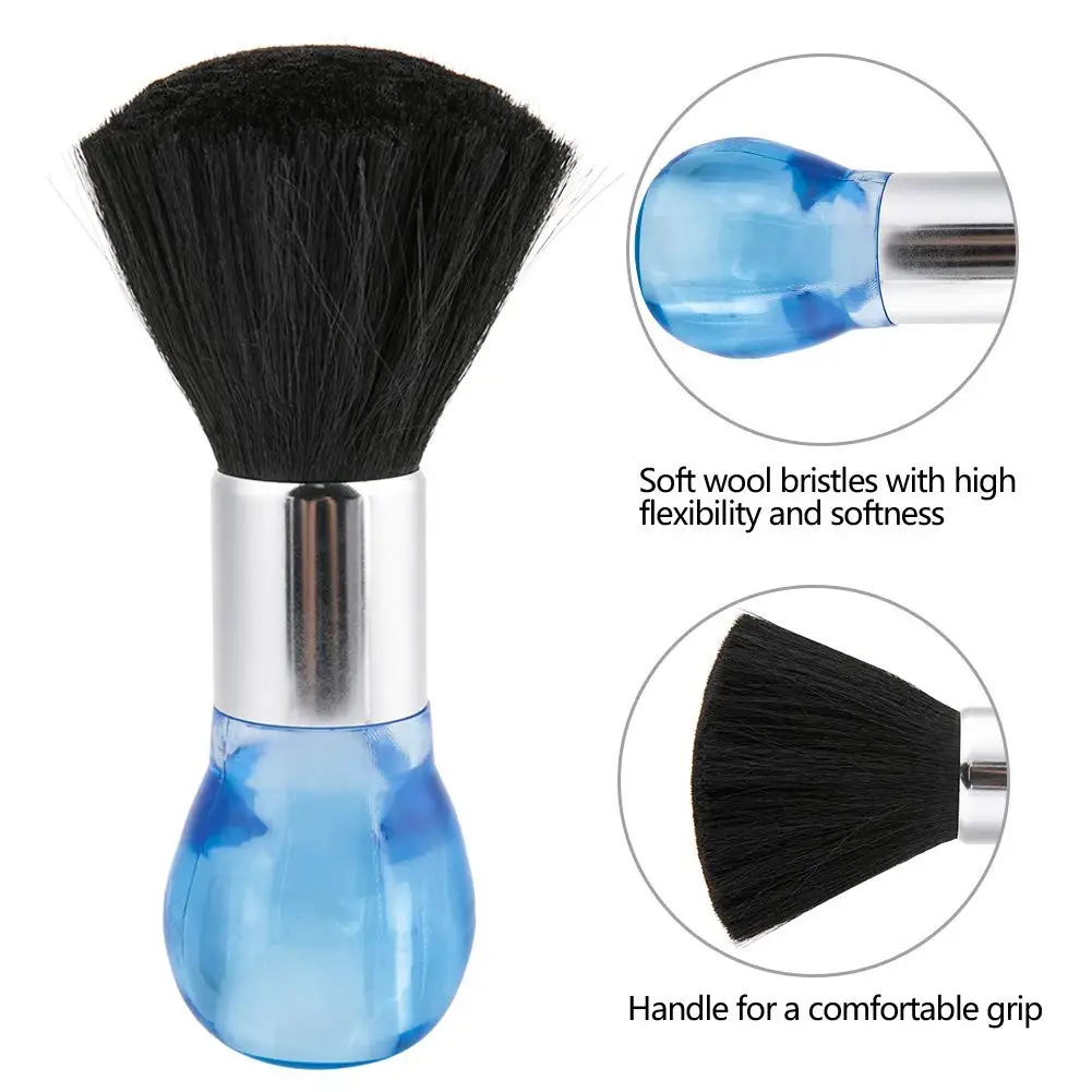 High Quality Barber Crystal Hair Brush Professional Neck Face Duster Brushes Salon Cutting Hairdressing Styling Makeup Tools