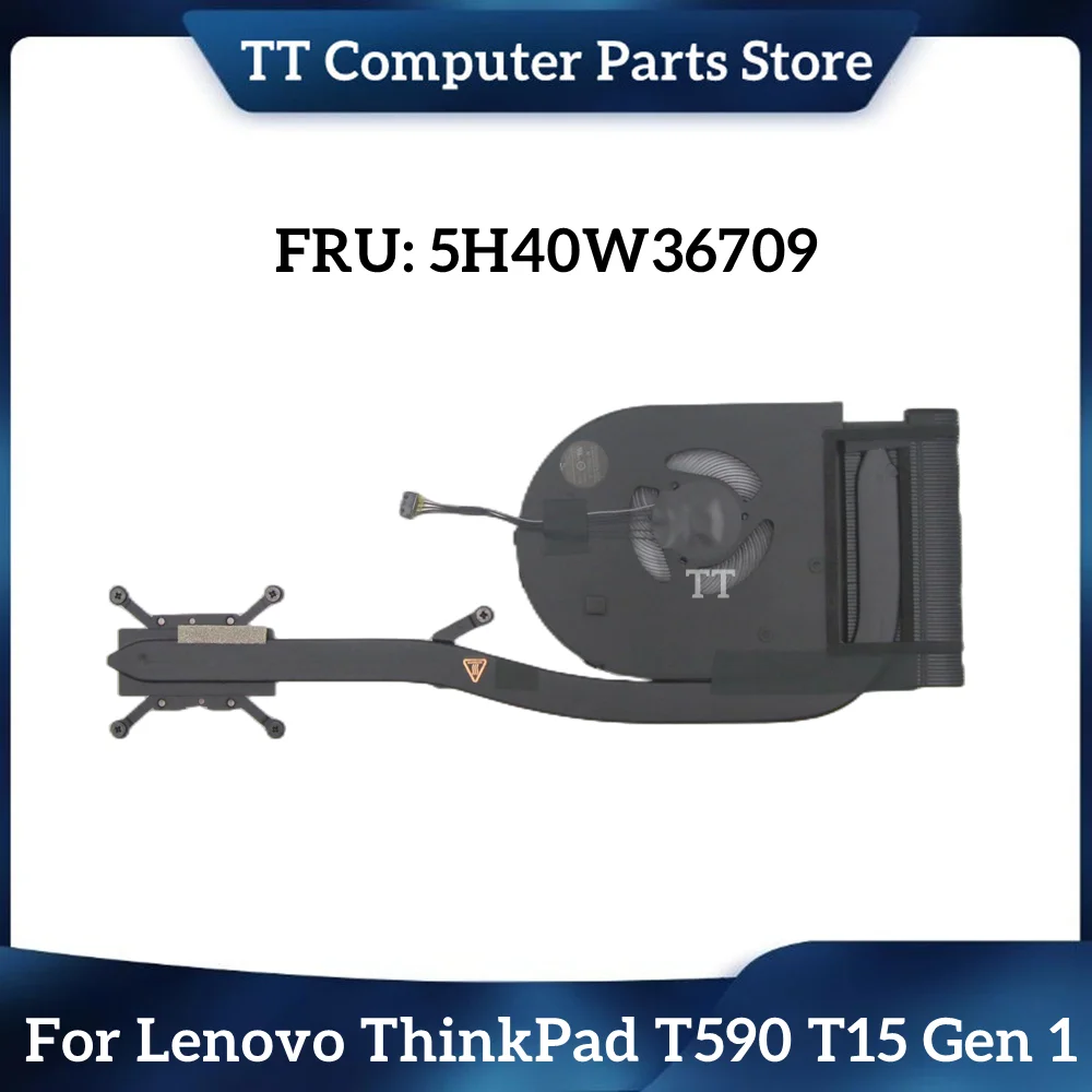 

TT New Original For Laptop Lenovo Thinkpad T590 T15 P15S P53S Cooling Fan Heatsink 01YU195 01YU194 5H40W36709 5H40W36708