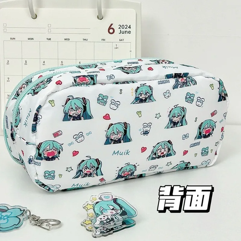 Charming Hatsune Miku Multi-Layer Large Capacity Student Stationery Organizer