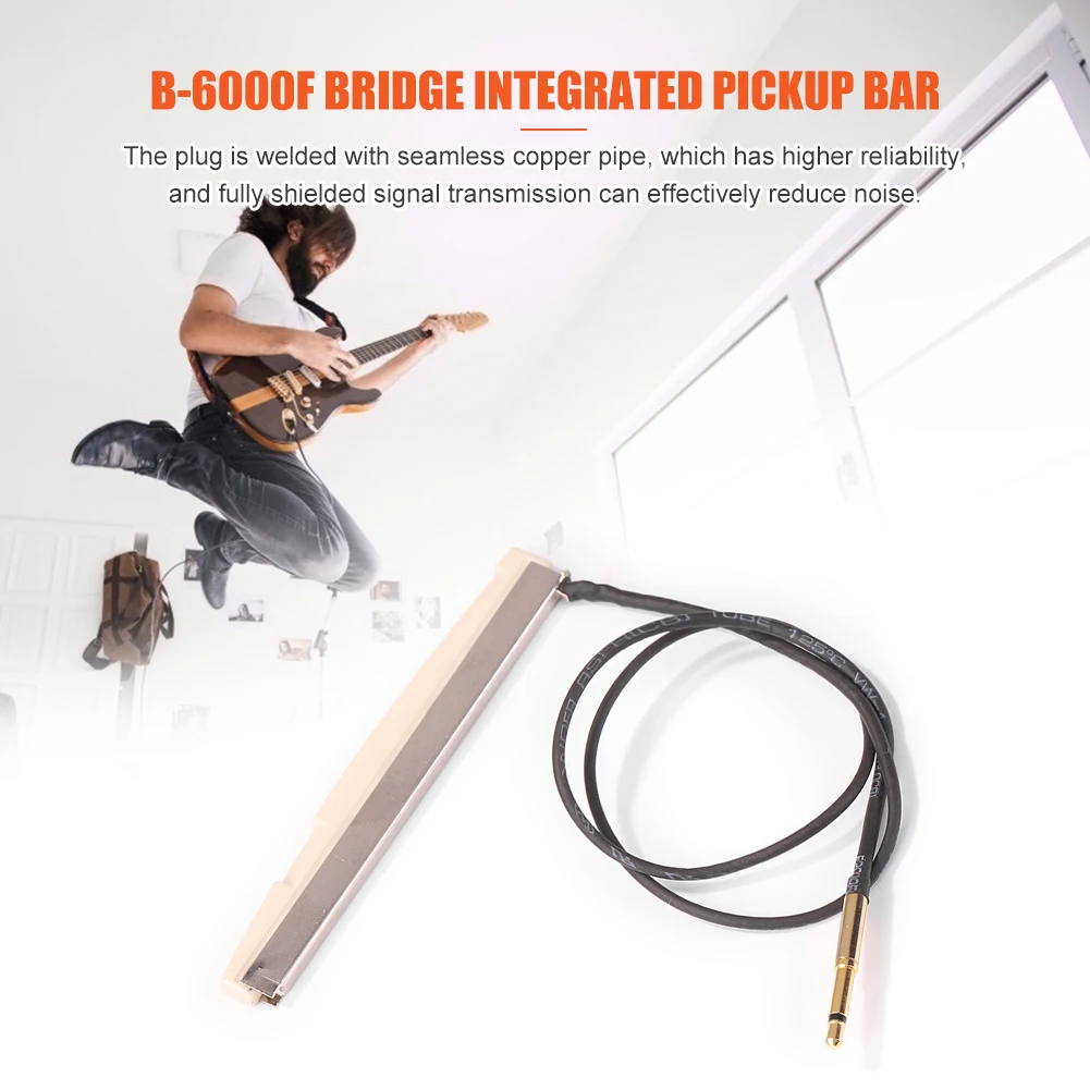 Guitar Piezo Pickup Bar Under Bridge Transducer Guitar Integrated Pick-Up Sticks Stringed Instruments Fittings
