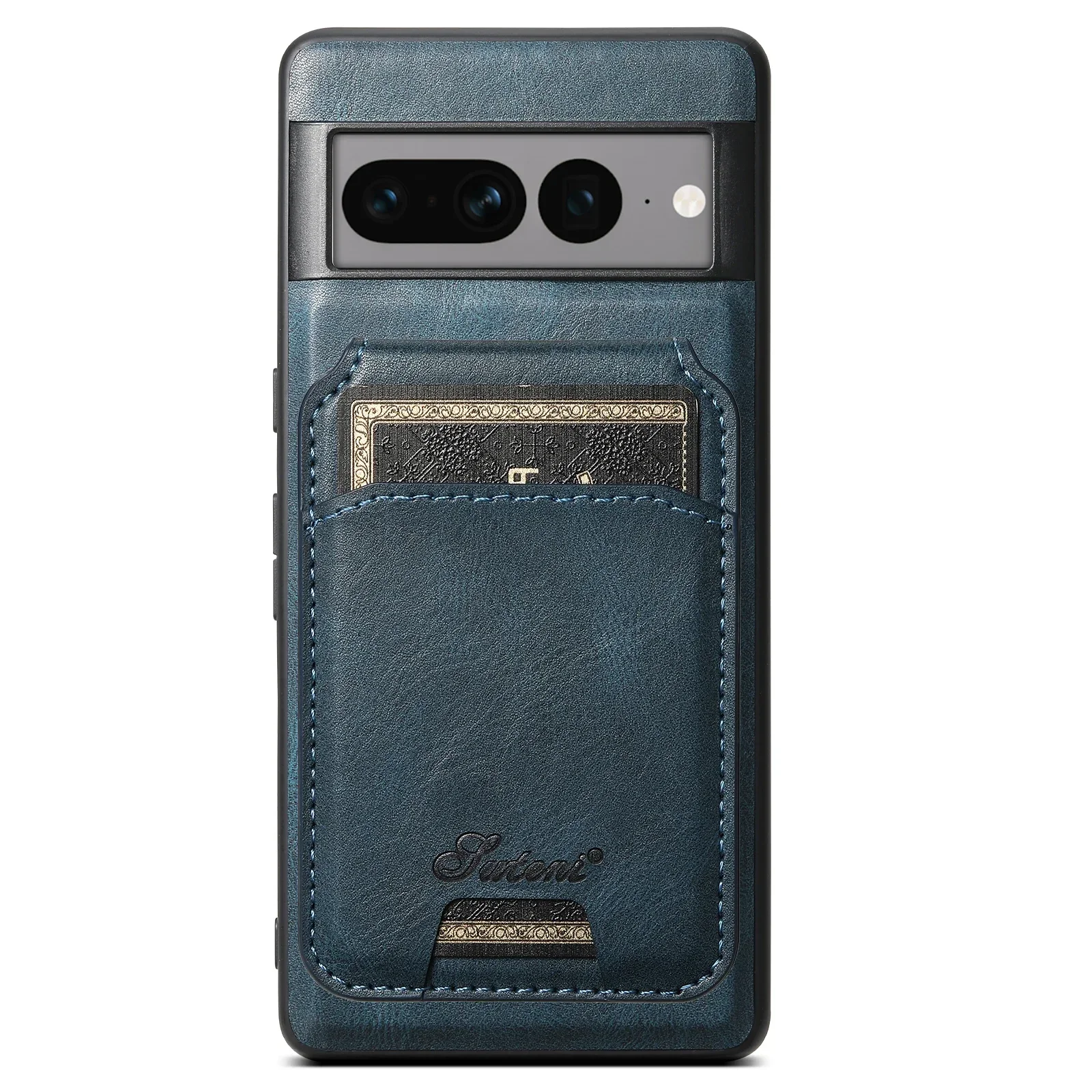 Dual Function Leather Wallet Case with MagSafe - Magnetic Phone Cover & Card Holder