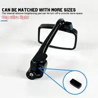 Vélo vélo cyclisme lunettes d'équitation rétroviseur 360 réglage de la vue arrière monture de lunettes casque 4