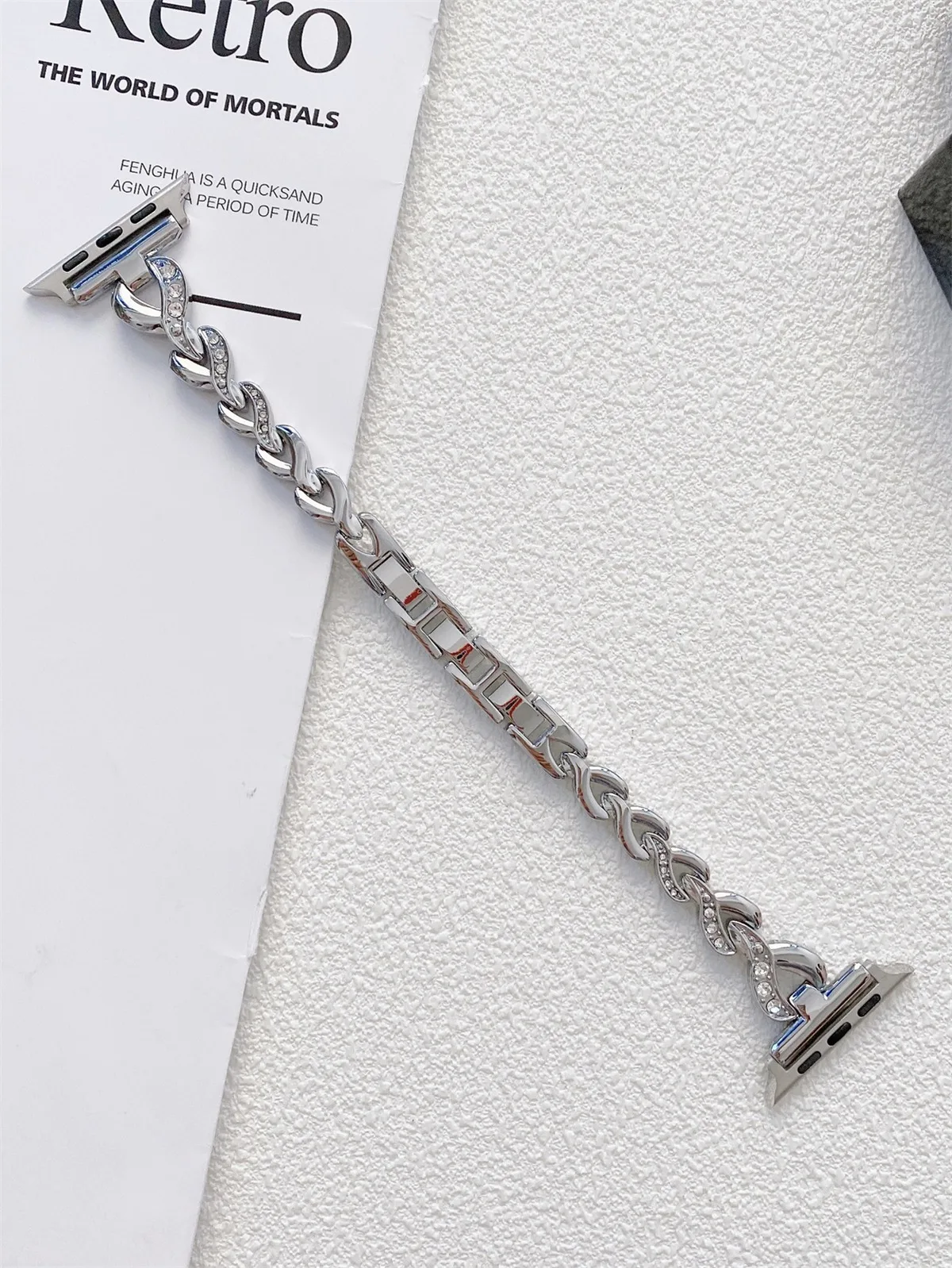Bracelet de montre en acier inoxydable pour iWatch Ultra 2 Series 10/9/8/7/6/5 Bracelet de montre tendance 42/44/45/46/49 mm 38/40/41 mm_voghion.com
