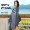 1pc Microfiber Beach Towel，Quick Dry Travel Towel , Compact Soft Trip Towel， Lightweight Adults Towel for Camping，Gym ，Beach 4
