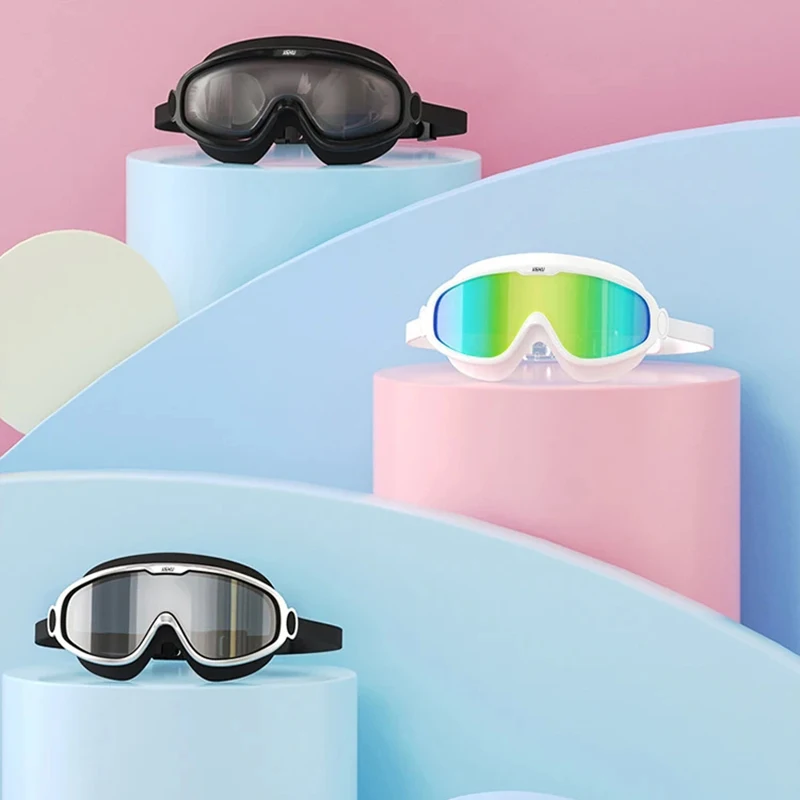 Adult Myopia -1.5 to -8 Optical HD Electroplate Swimming Goggles Anti-fog UV Protection Waterproof Silicone Swim Eyewear Glasses