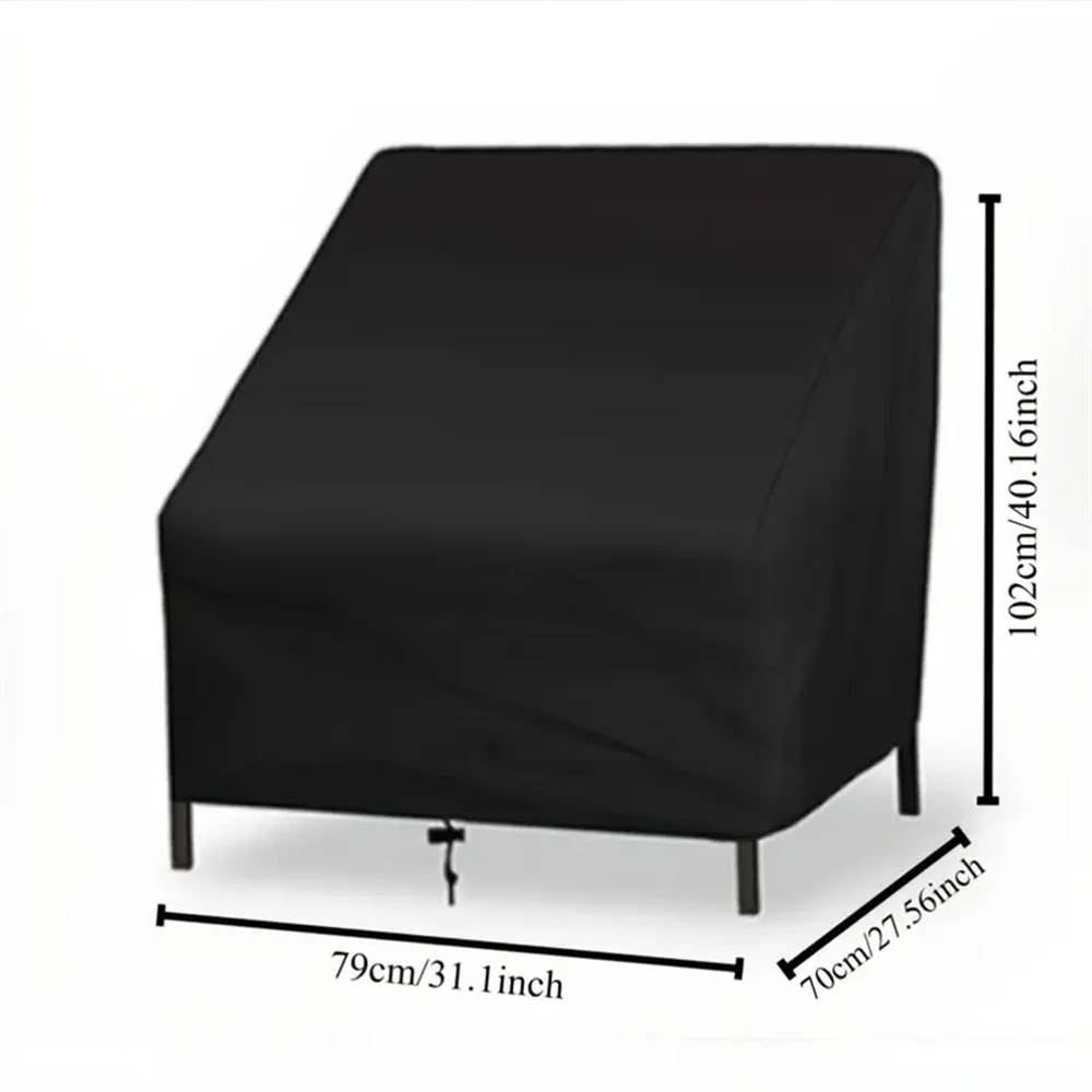 Heavy-Duty Waterproof Patio Chair Cover, UV and Wind Resistant, Durable 210D Oxford Fabric