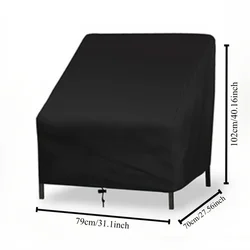 Heavy - Duty Waterproof Patio Chair Cover, UV and Wind Resistant, Durable 210D Oxford Fabric (70x79x70x102cm)