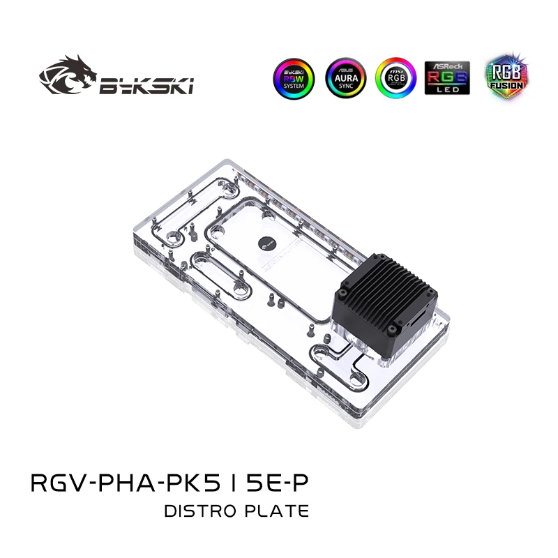 

Bykski RGV-PHA-PK515E-P Distro Plate For Phanteks PK515E Computer Case Transparent Waterway Board Water Cooling system