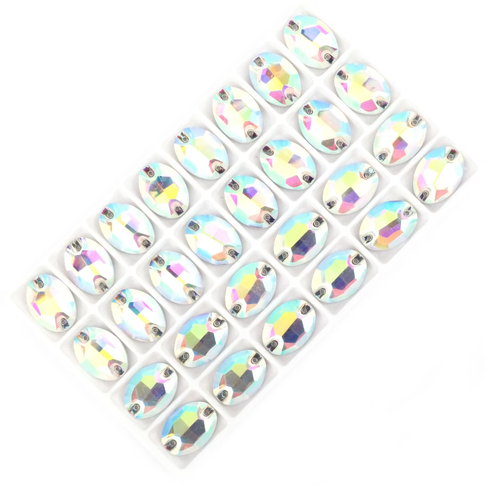 Vc nähen auf kristall ab strass tropfen blatt navette kosmische ovale rivoli s form flatback glass trass näh stein – Detail 6