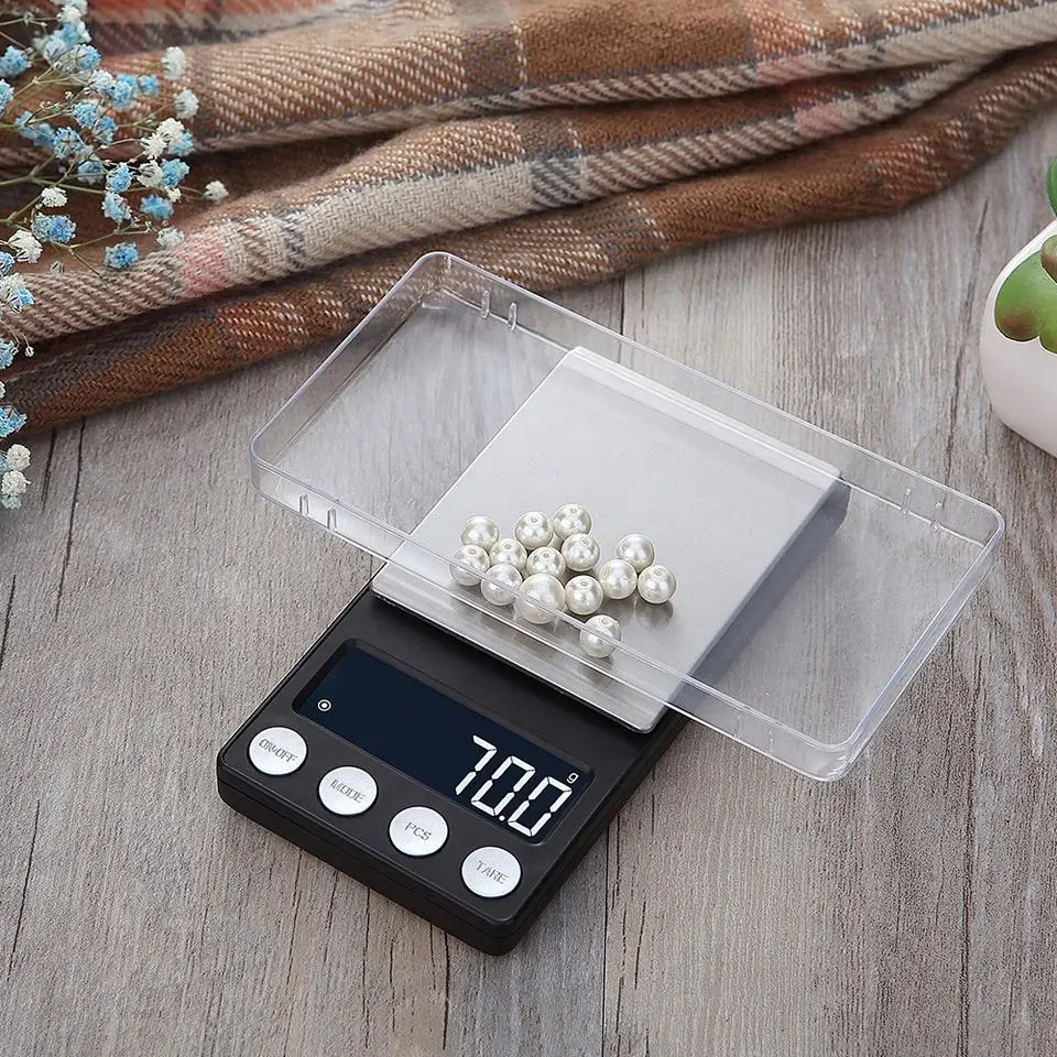 휴대용 디지털 밀리그램 저울, 0.01g 정밀 LCD, 금/다이아몬드 계량 저울, 스테인리스 스틸 포켓 미니 저울