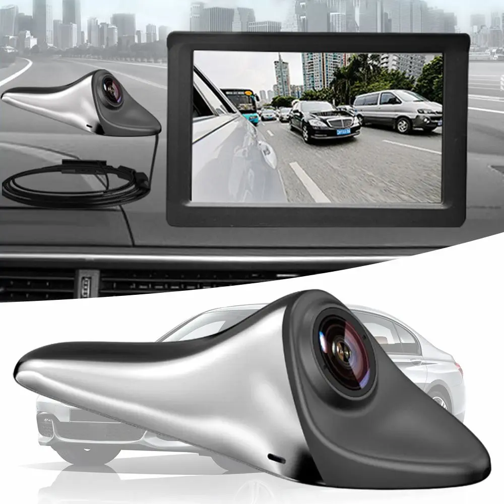 

120° Car Rear View Camera CVBS/AHD Shark Fin Blind Spot Auxiliary Reversing 1080P Rotatable Lens Backup Side Camera