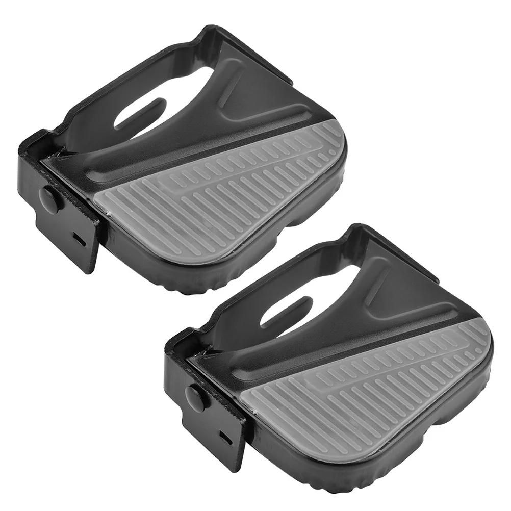 

Pedals Seat for Bike Cycling Parts Electric Kids Non-slip Footrests Rear Folding Steel Child