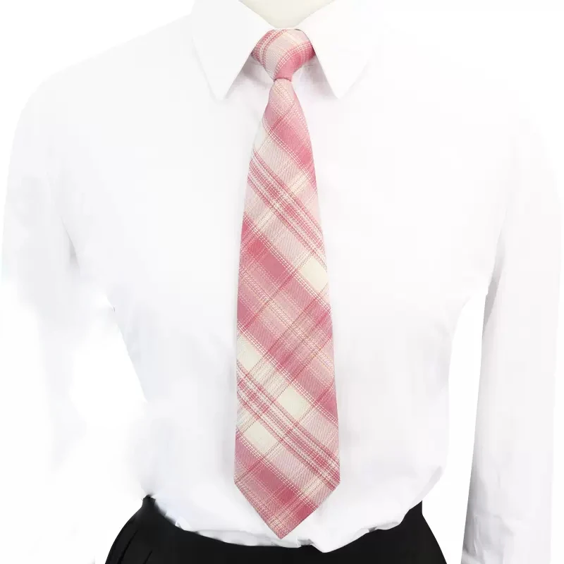 Woven Necktie Cotton Uniform School College Neckwear 7CM