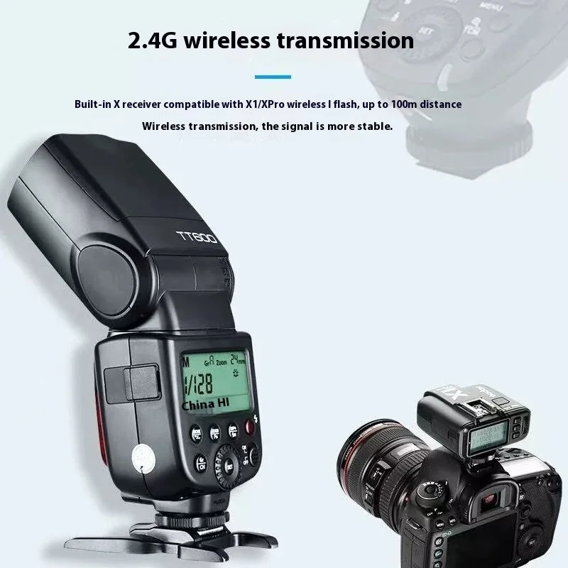 Godox TT600 2.4G Wireless GN60 Master/Slave Camera Flash Speedlite for Canon Nikon Sony Pentax Olympus Fuji Lumix 5