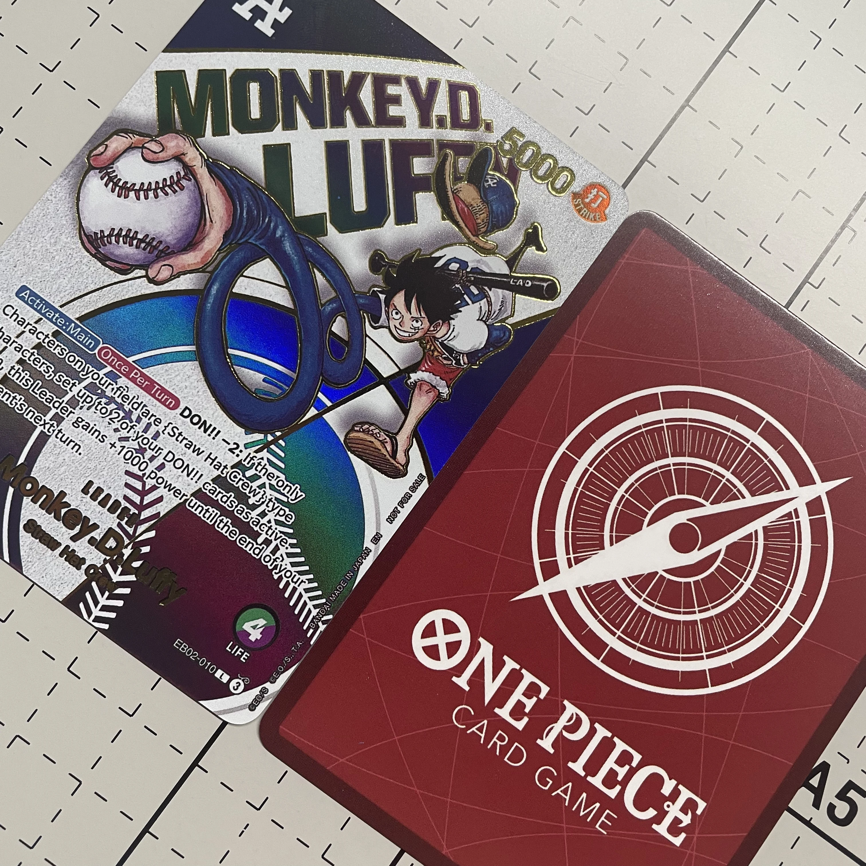 Нова англійська Diy One Piece Baseball Luffy Flash Card OPCG Bonney Law Hancock Self Made Classic Anime Collection Cards Gift Toys