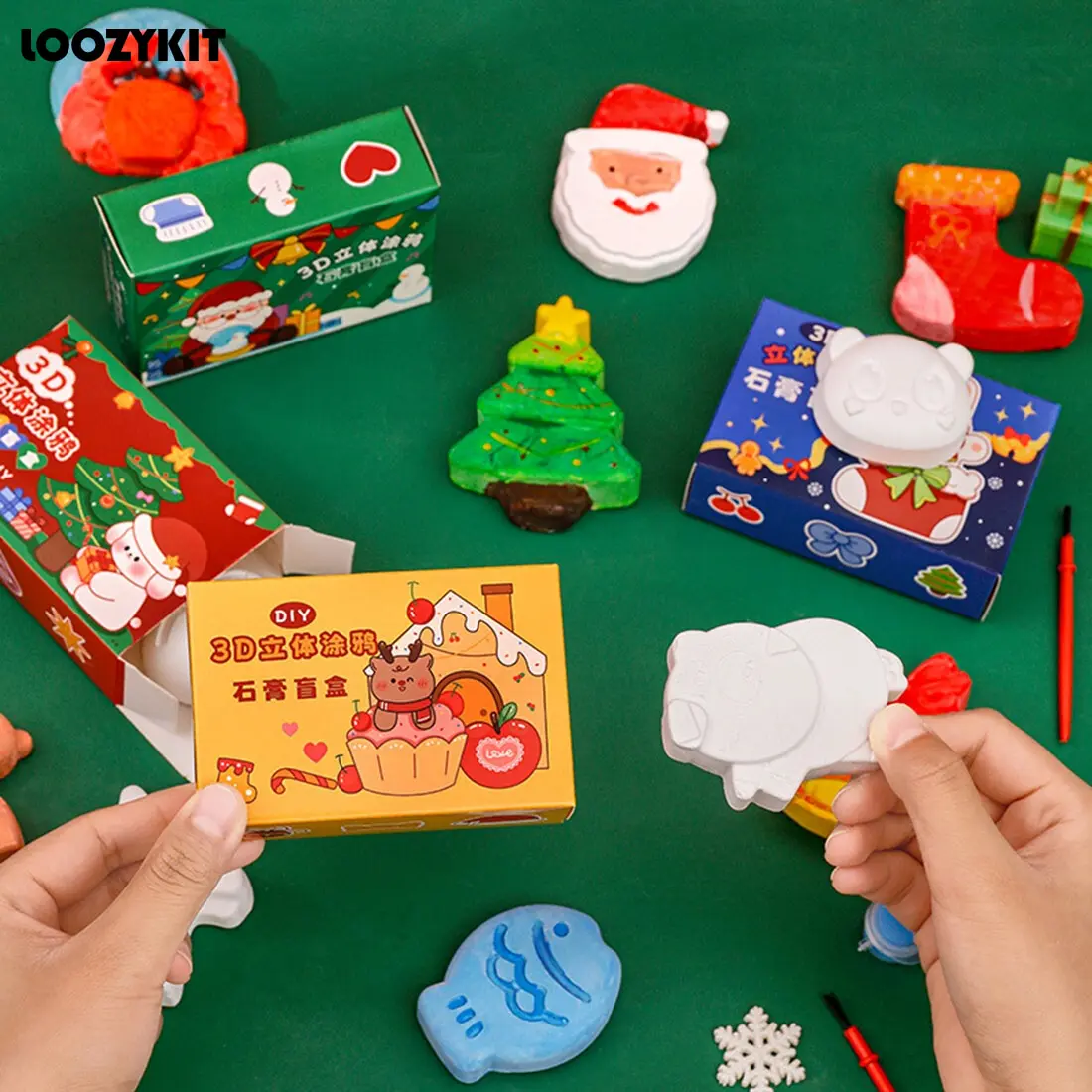 

Рождественский пластырь, кукла, шторка, Детская мультяшная раскраска, граффити, Белая пустая живопись, раскраска, пазл, игрушка, рождественский подарок