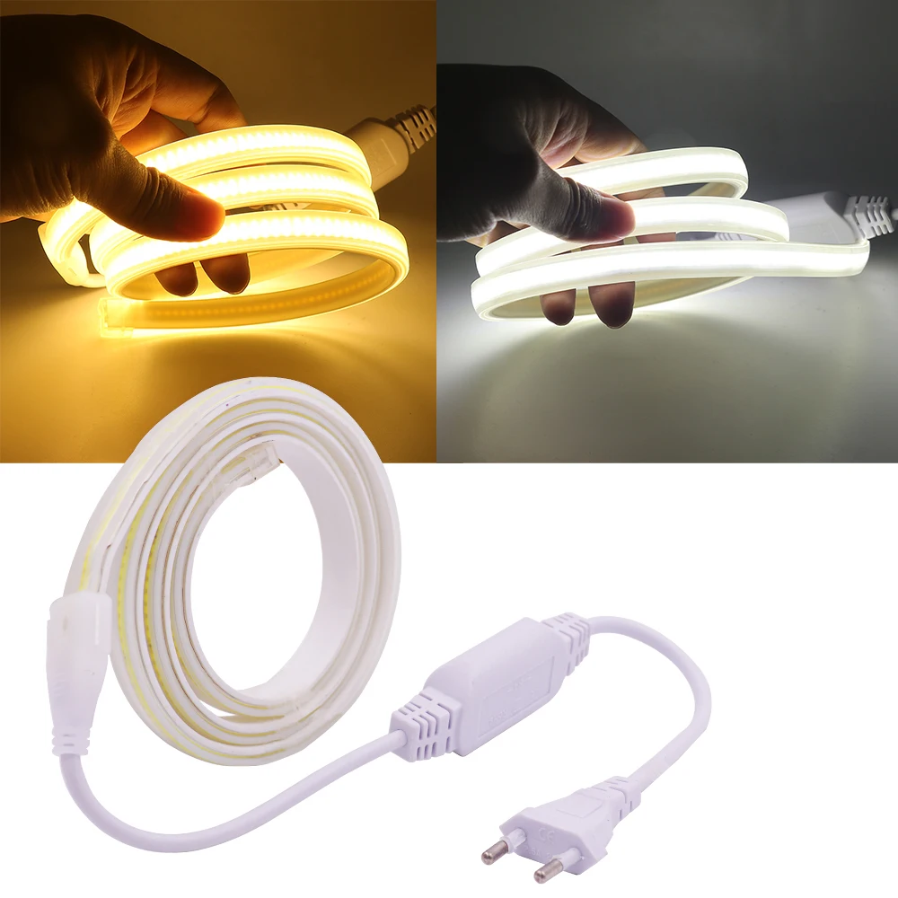 Description Picture 4 of item220V High Voltage LED Strip Light EU Power Supply For 288 360Led COB Led Strip Power Plug Lighting Accessories