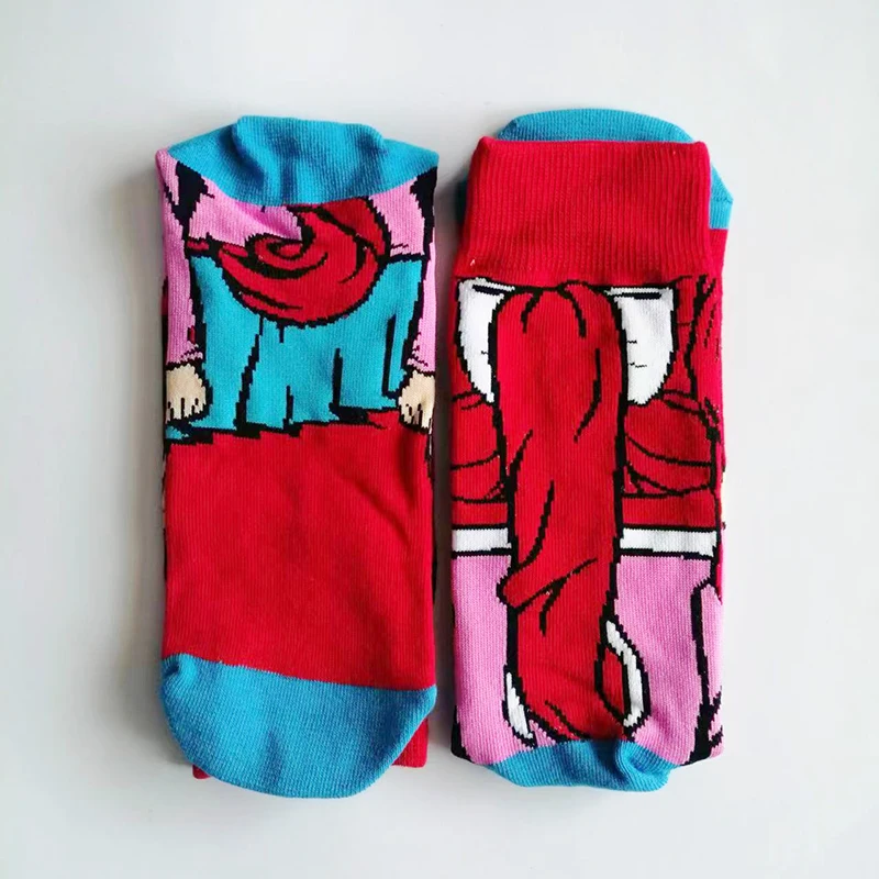 Men Anime Socks Cartoon Movie Gamers Novelty Happy Funny Sokken for Christmas Party Festival Gift