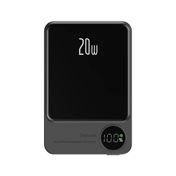 10000mAh Alloy Macsafe Powerbank Magnetic Power Bank Wireless Fast Charger For iPhone 15 14 13 12 11 Backup battery For Magsafe 1