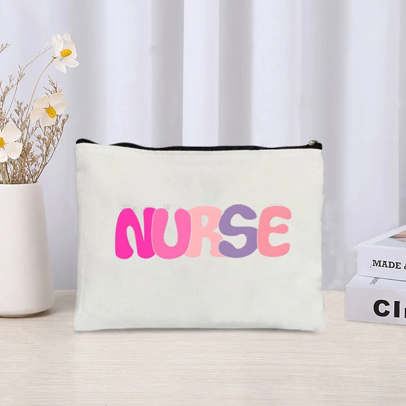Leopard Nurse Print Cosmetic Bag Organizer Sundries Zipper Makeup Bags Storage Pouch Office Supplies Stationery Pencil Case Gift 4