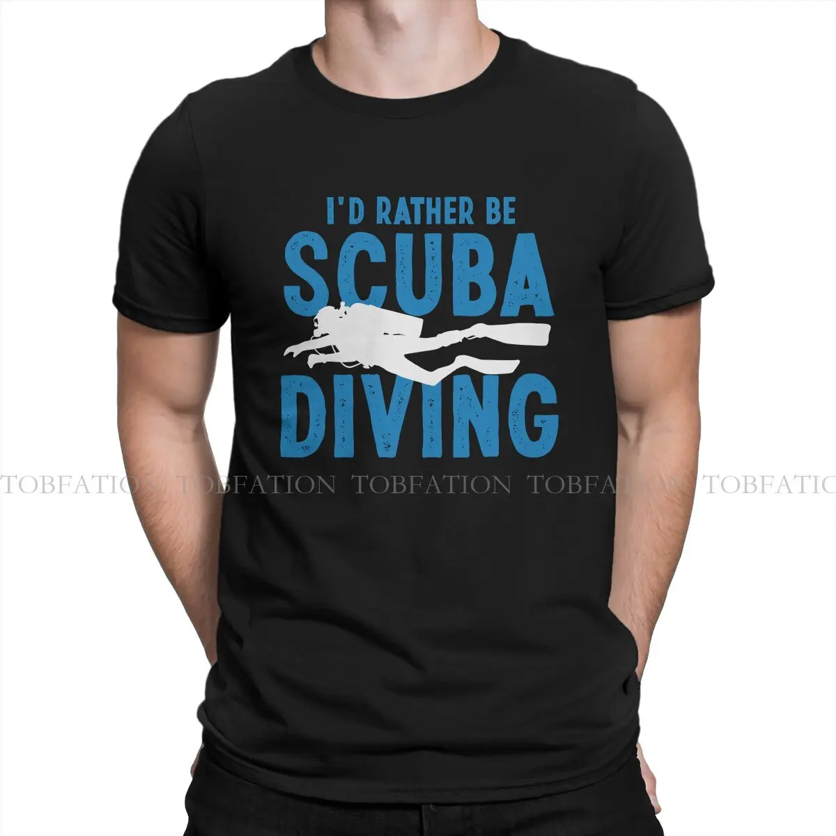 Scuba Diving Diver Funny Deep Sea Diver Tshirt Graphic Men Top Vintage Punk Summer Streetwear 100% Cotton T Shirt