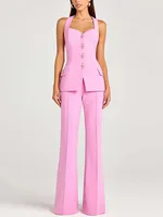 Karina Lapel Single Breasted Pockets Chic Pant Set 5