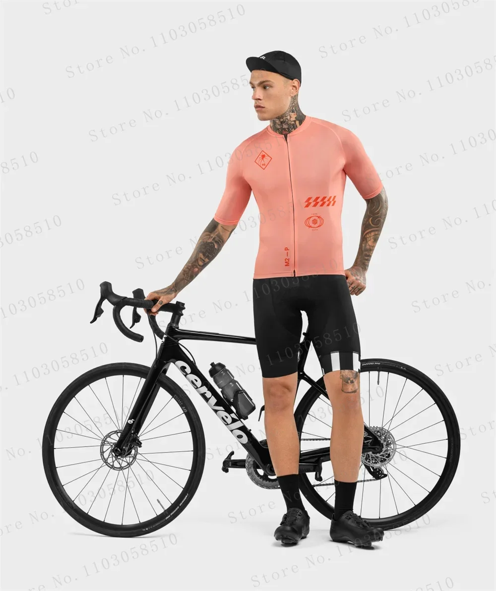 SIROKO Men's Cycling Jersey Sets Bicycle Short Sleeve Cycling Clothing Bike Maillot Breathable Cycling Jersey Bib Shorts 2025 4