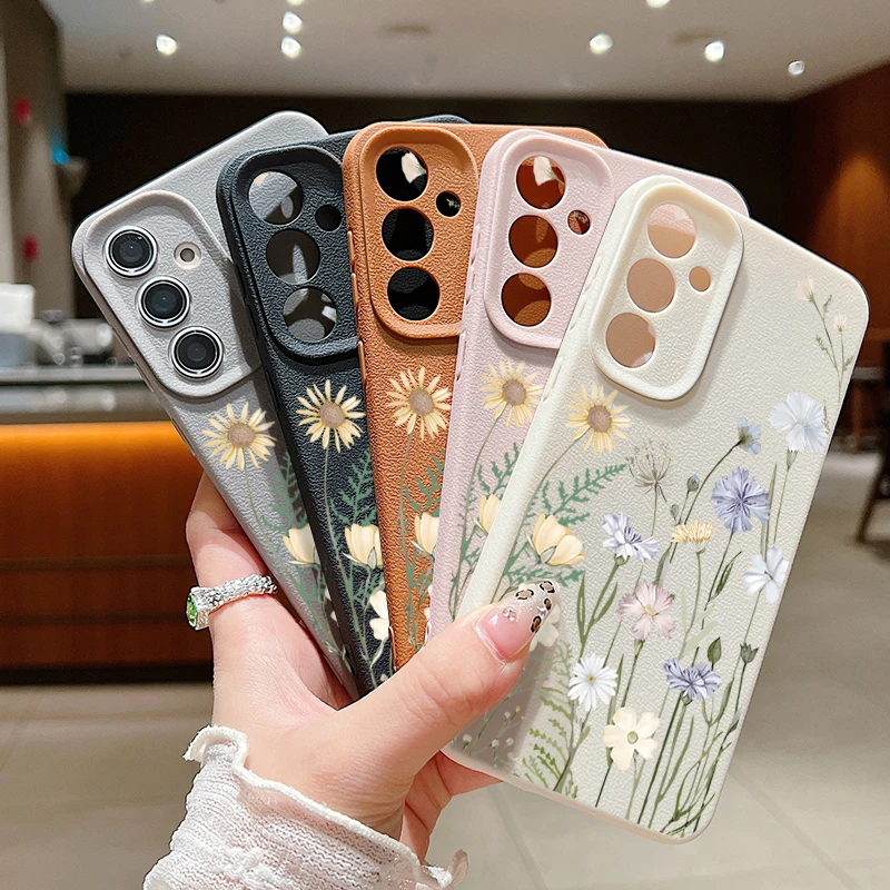 Soft Case with Little Flower Design - Protective Phone Cover
