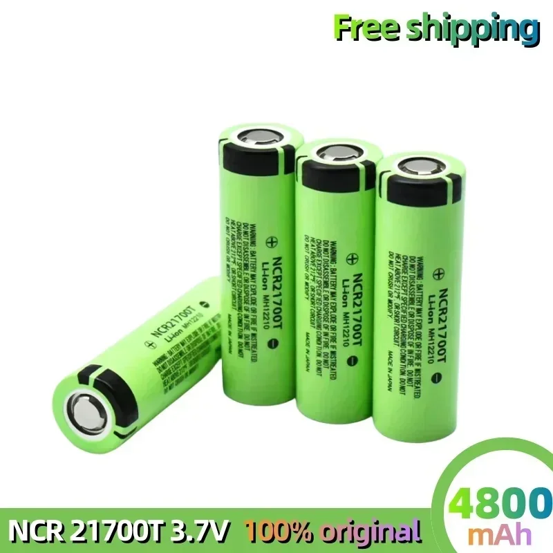 

100% /Original 21700 NCR21700T Lithium Rechargeable Battery 4800mAh 3.7 V 40A High-discharge Battery High-drain Li-ion Battery