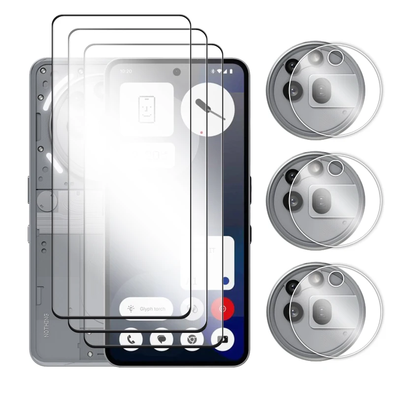 Premium 6-in-1 Tempered Glass Screen Protector with 2.5D Full Cover Glue