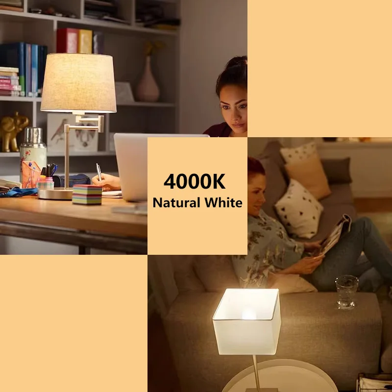 필립스 CorePro LED 캔들 E14 B35 전구 5W(=40W) 반투명 4000K 자연광 편안한 조명 AC 220V-240V 오리지널 LED 룸 램프