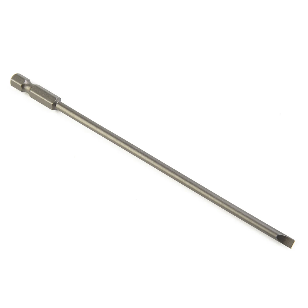 

Hex Shank Screwdriver Bit 4pcs 6.25mm / 1/4 Inch Electric Flat Head SL3.0 SL4.0 SL5.0 SL6.0 Exquisite Workmanship