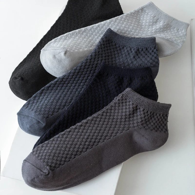 10Pairs Bambus Faser Socken Männer Casual Business Anti-Bakterielle Komfortable Atmungsaktive Hohe Qualität Socke Männlich Plus Größe EU38-48 – Detail 8