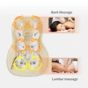 Car Massage Cushion Fast Shipment  Electric Heating Kneading Shiatsu Thai Massage Back Waist Massager 3D design Kneading Heads 4