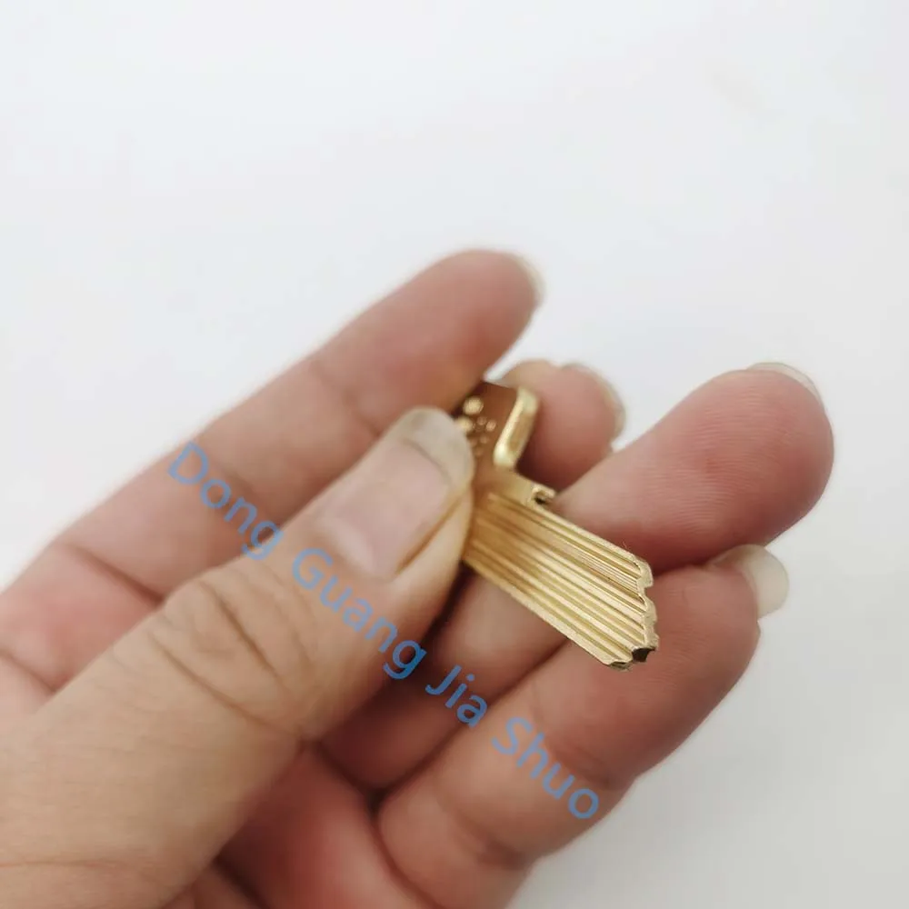 5PCS Key Embryo German Key Multi-slot Shaped Tooth Embryo Locksmith Expert New Model JS 2308