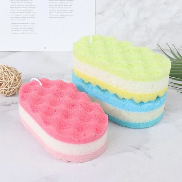 Bath Sponge Soft Shower Wash Sponge Body Scrubbers for Women Bathroom Accessories