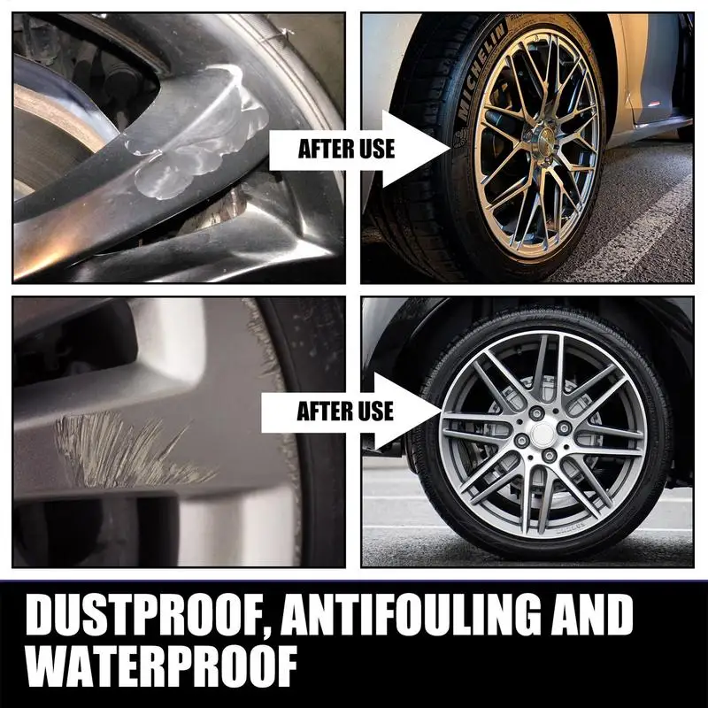Wheel Repair Kit Universal Alloy Car Wheel Repair Kit Washable Auto Wheel Rims Repair Tool Set Dent Scratch Restore Rim Care Accessories