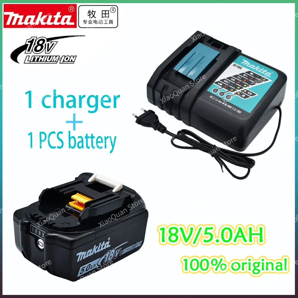 

Makita Charger 14.4V 18V Original DC18VRC Battery Charger Makita 5000mAh Bl1830 Bl1430 BL1860 BL1890 Tool Power Charger