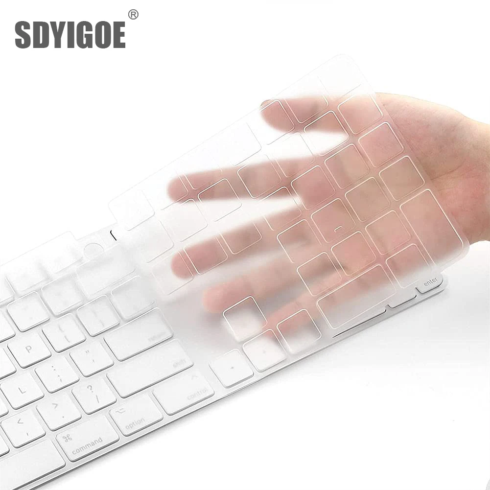 Silicone transparent keyboard protective cover For Magic Keyboard Apple IMac keybord 1843 A1644 A2520 A1314 A2449 waterproof keyboard silicone cover,keyboard cover