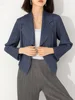 Miyake Pleated Coat Women's Early Autumn New Style 2023 Fashionable Versatile Suit Collar One Button Temperament Short Suit Top 2