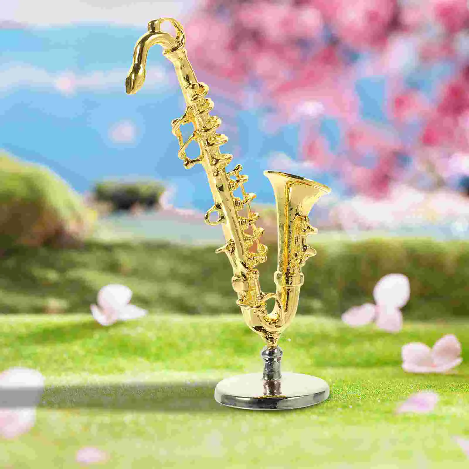Practical Miniature Saxophone Adornment Exquisite Simulation Saxophone Model